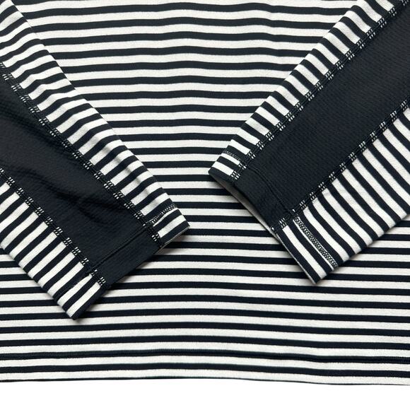 lululemon athletica Black and White Striped Sweatshirt - Picture 7 of 8